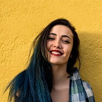 Smiling student