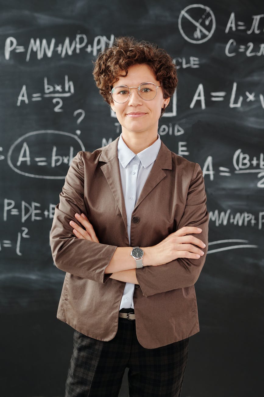 Teacher with equations